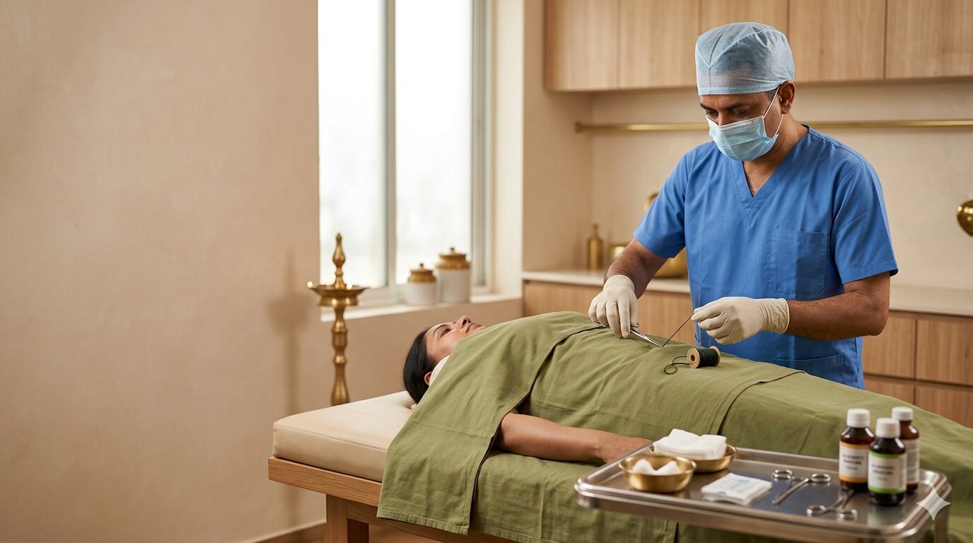 Kshara Sutra therapy